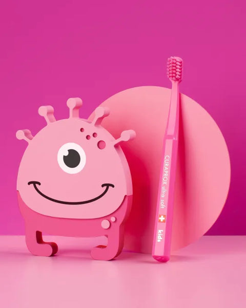 Kinderzahnbürste Kids pink 4-12 Jahre ultra soft