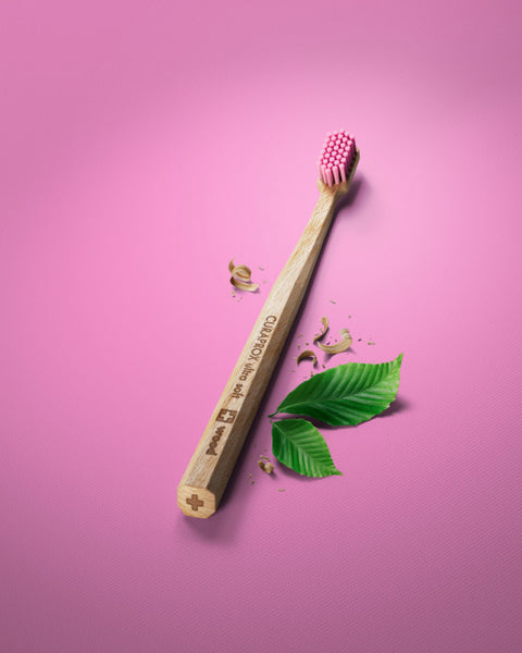 Holzzahnbürste Holz ROSA