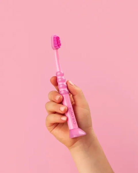 Babyzahnbürste rosa 0-4 Jahre