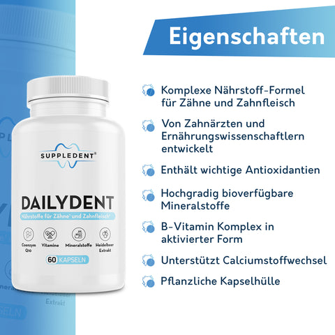 DAILYDENT - Nährstoffe für Zähne & Zahnfleisch
