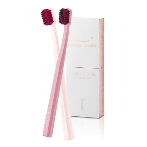 swiss smile Nuance NUDE Zahnbürsten – 2er-Set für sanfte & luxuriöse Zahnpflege