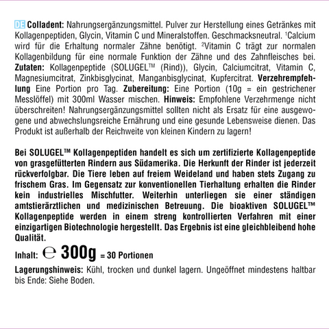 3 Dosen COLLADENT - Nährstoffe für Zähne & Zahnfleisch (900 g, 90 Portionen)
