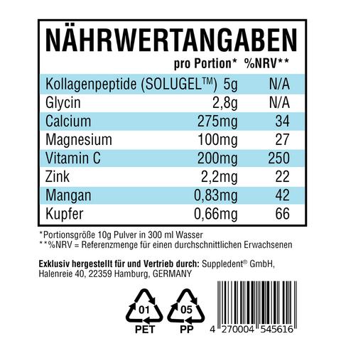 3 Dosen COLLADENT - Nährstoffe für Zähne & Zahnfleisch (900 g, 90 Portionen)