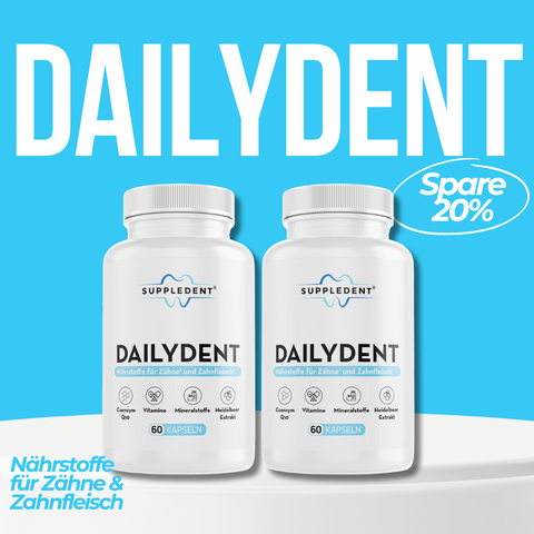 2x 60 Kapseln DAILYDENT - Nährstoffe für Zähne & Zahnfleisch