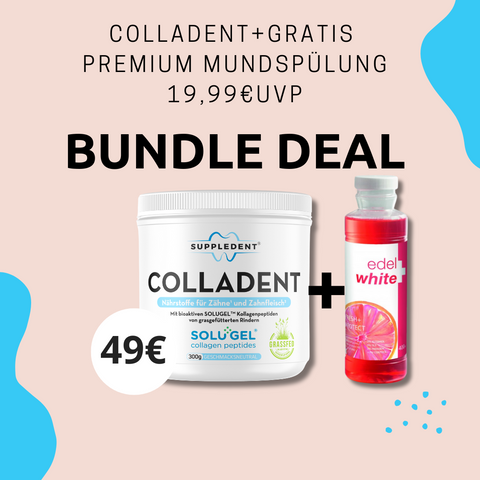 COLLADENT - Nährstoffe für Zähne & Zahnfleisch + Mundspüllung 19,99€ UVP